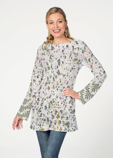 Jazzy Spots (8055) ~ Banded Boatneck Tunic