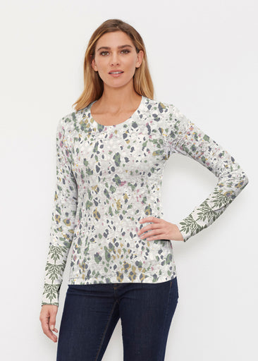 Jazzy Spots (8055) ~ Thermal Long Sleeve Crew Shirt