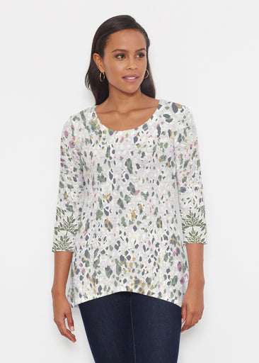 Jazzy Spots (8055) ~ Katherine Hi-Lo Thermal Tunic