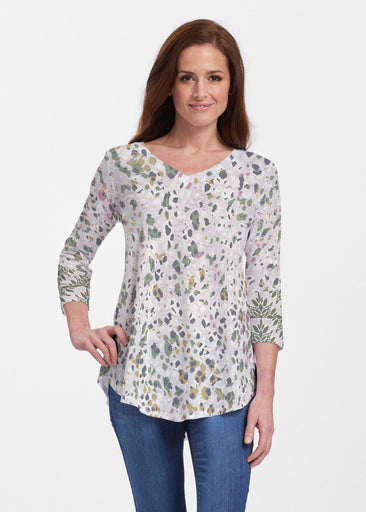 Jazzy Spots (8055) ~ V-neck Flowy Tunic