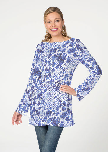 Sophia (8056) ~ Banded Boatneck Tunic