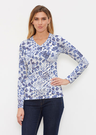 Sophia (8056) ~ Butterknit Long Sleeve V-Neck Top