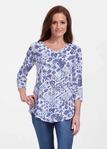 Sophia (8056) ~ V-neck Flowy Tunic