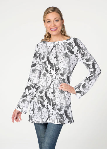 Trixie (8057) ~ Banded Boatneck Tunic