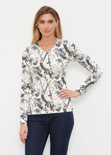 Trixie (8057) ~ Butterknit Long Sleeve V-Neck Top