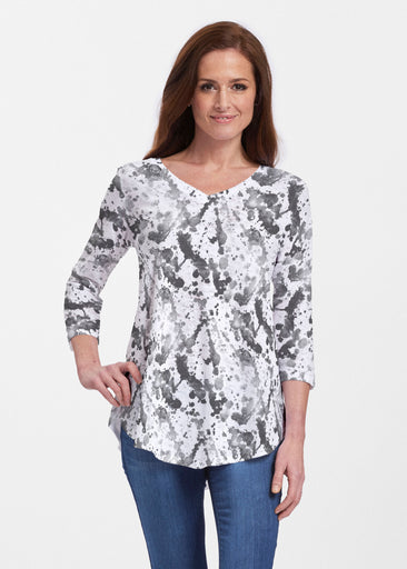 Trixie (8057) ~ V-neck Flowy Tunic