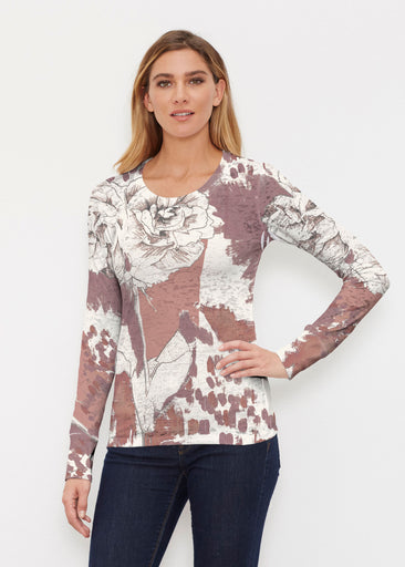 Rusty Rose (8062) ~ Thermal Long Sleeve Crew Shirt