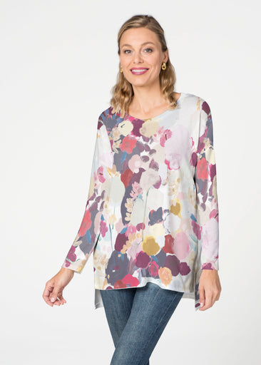 Colorful Poms (8063) ~ Slouchy Butterknit Top