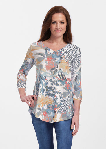 Maddy Sketch (8065) ~ V-neck Flowy Tunic