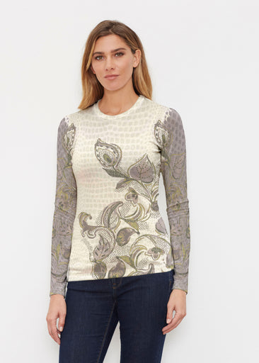 Crocodile Vine (8066) ~ Butterknit Long Sleeve Crew Top