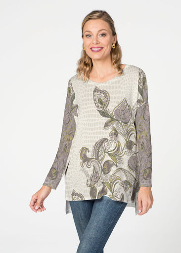 Crocodile Vine (8066) ~ Slouchy Butterknit Top