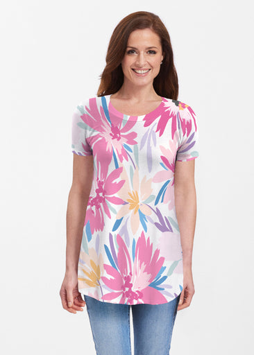 Loves me Loves me Not (8068) ~ Short Sleeve Butterknit tunic