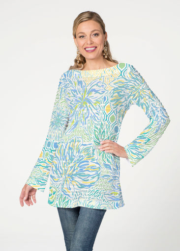 Summer Vibes (8069) ~ Banded Boatneck Tunic