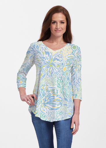Summer Vibes (8069) ~ V-neck Flowy Tunic