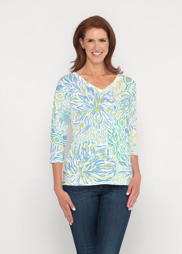 Summer Vibes (8069) ~ Signature 3/4 Sleeve V-Neck Top