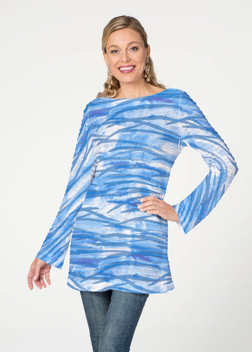 High Tide (8071) ~ Banded Boatneck Tunic