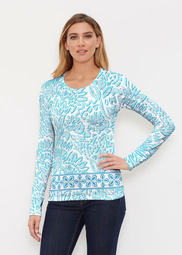 Bohemian Summer (8072) ~ Thermal Long Sleeve Crew Shirt