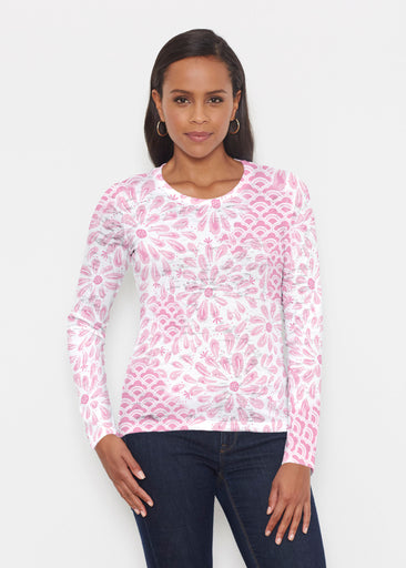 Daybreak Pink (8073) ~ Signature Long Sleeve Crew Shirt