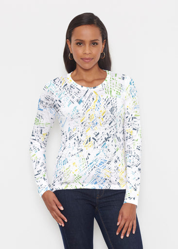 Pixie Blue (8077) ~ Signature Long Sleeve Crew Shirt