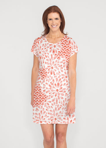 Daybreak Orange (8084) ~ Lucy Tee Dress