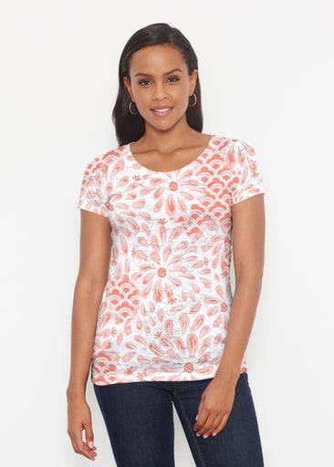 Daybreak Orange (8084) ~ Short Sleeve Scoop Shirt