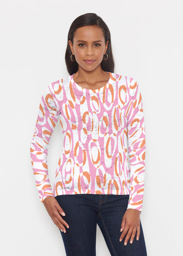 Loop ta Loop Pink (8085) ~ Signature Long Sleeve Crew Shirt