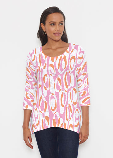 Loop ta Loop Pink (8085) ~ Katherine Hi-Lo Thermal Tunic