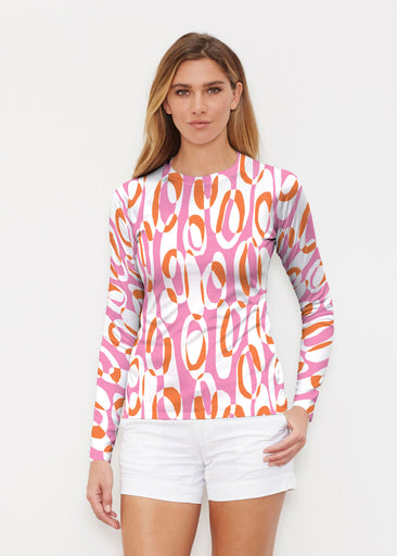 Loop ta Loop Pink (8085) ~ Long Sleeve Rash Guard