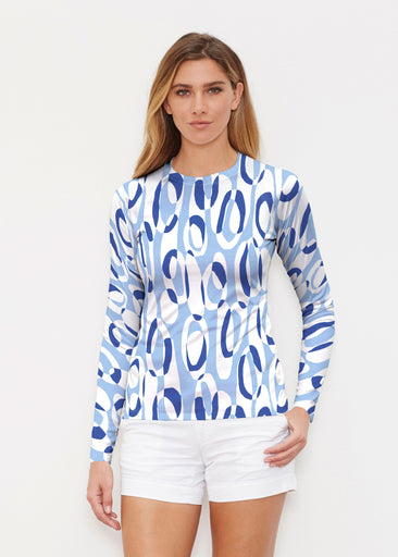 Loop ta Loop Blue (8086) ~ Long Sleeve Rash Guard