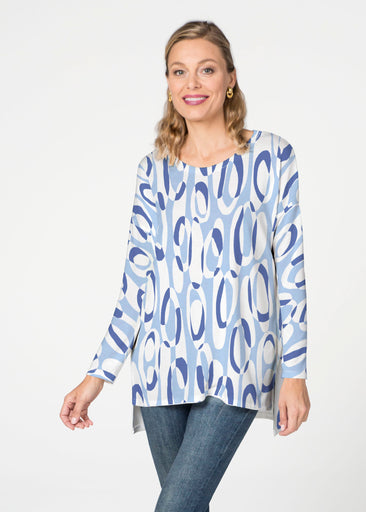 Loop ta Loop Blue (8086) ~ Slouchy Butterknit Top