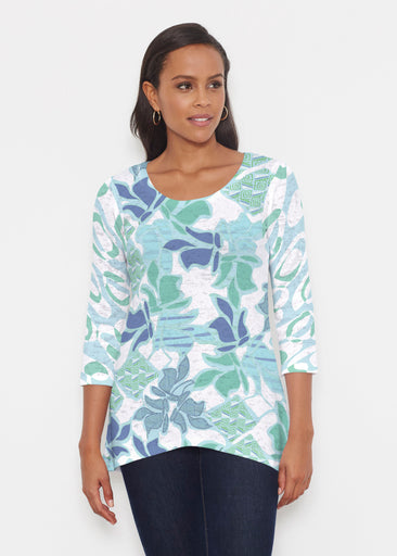 Sail Blue (8087) ~ Katherine Hi-Lo Thermal Tunic