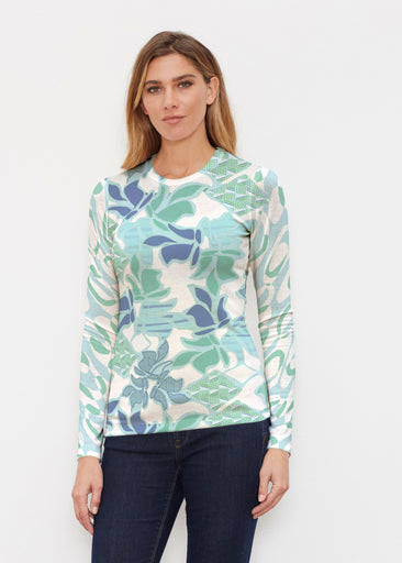 Sail Blue (8087) ~ Butterknit Long Sleeve Crew Top