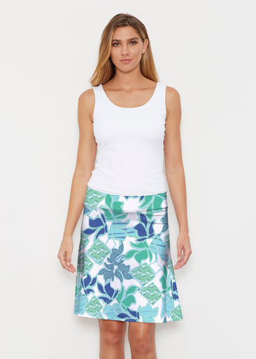 Sail Blue (8087) ~ Silky Brenda Skirt 21 inch