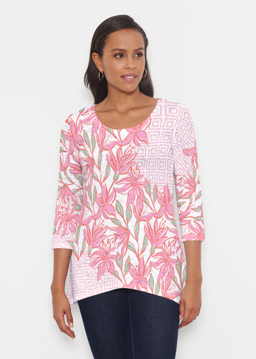 A lot of Lillies (8088) ~ Katherine Hi-Lo Thermal Tunic