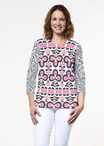 Lolly (8090) ~ Signature 3/4 Sleeve Crew Neck Top