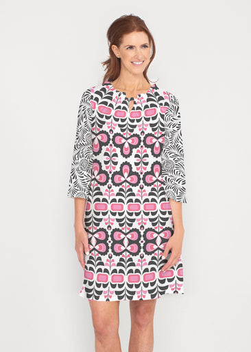Lolly (8090) ~ Gathered Neck Bell Sleeve Dress