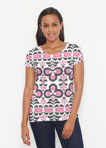 Lolly (8090) ~ Short Sleeve Scoop Shirt